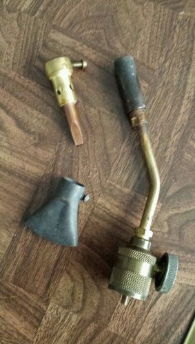 Bernzomatic propane torch set, usa - torch head, soldering tip and flare - used for sale