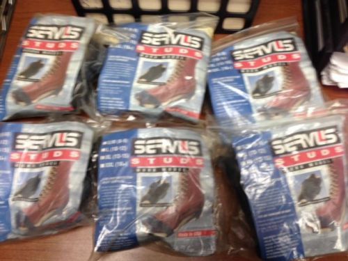 6 pair Servus Studs for Work  size xl  13-15 boots