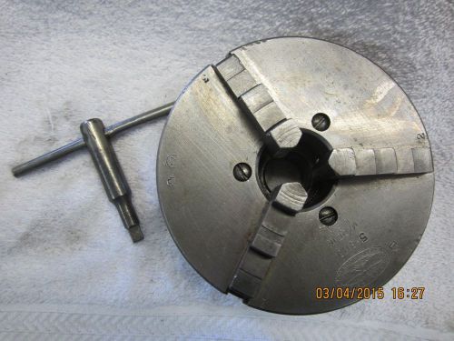 union mfg co 3 jaw 5&#034; chuck  1&#034; x 10 tpi