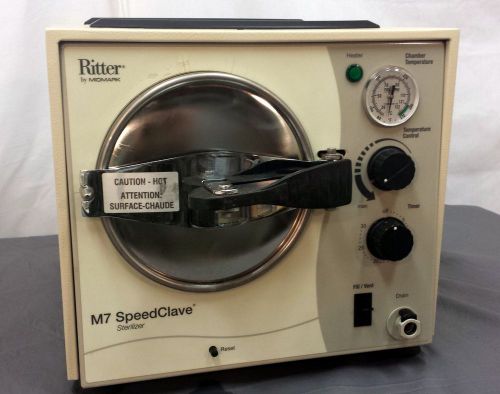 Autoclave Ritter M7 Sterilizer Speedclave Midmark Tattoo Dental Veterinary Salon