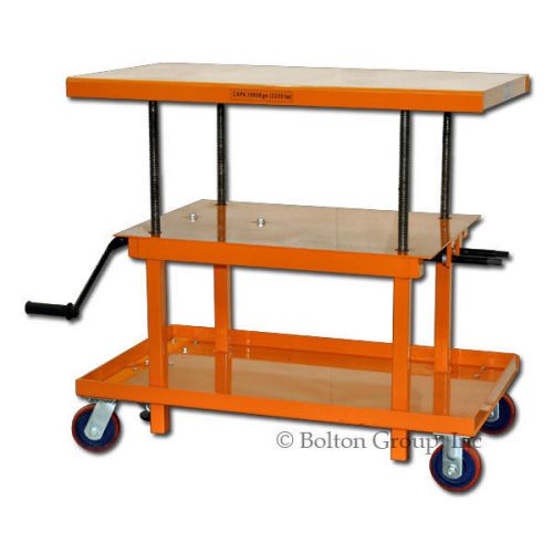 Bolton Tools MT3036 Hydraulic Lift Table Mechanical Hand-Crank 2200 lb