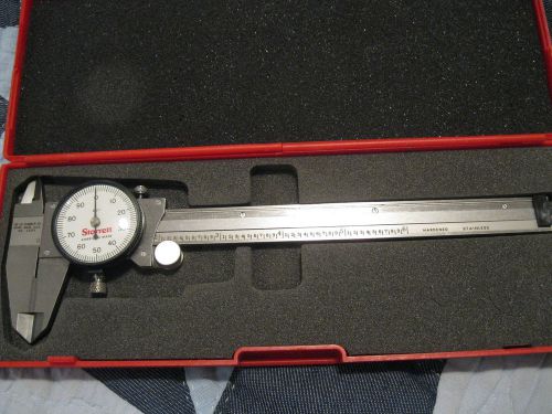 STARRETT 120X-6 DIAL CALIPERS CARBIDE TIPS 0-6&#034;