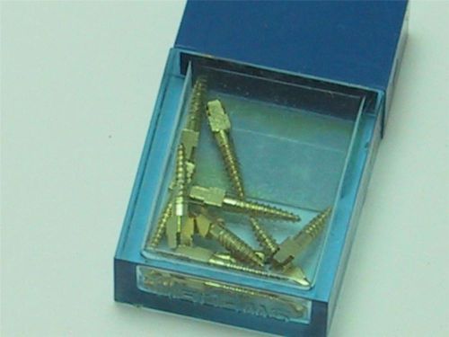 Dentatus Gold Plated Dental Posts L1 Refill Box 12 count