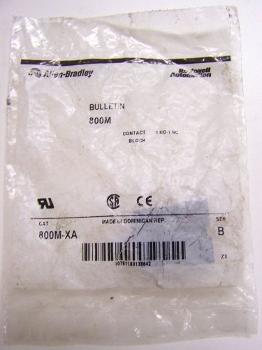 Allen Bradley 800M-XA Contact Block 1 N.O. &amp; 1 N.C Contact New