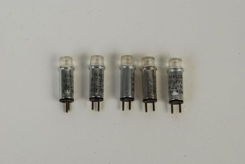 NEW Lot of 5 Dialco 507-3917-14-919 28V 40MA Indicator Light NOS