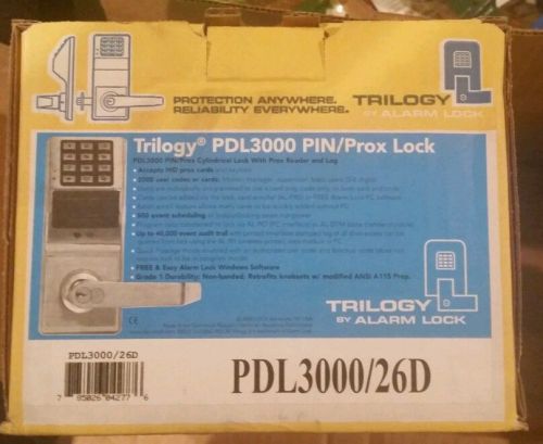 Alarm lock Trilogy PDL3000 26D Push botton lock with Prox