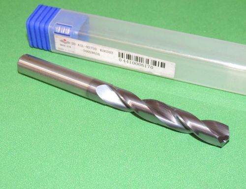 ZCC-CT 3/8&#034; Solid Carbide Coolant Fed Drill 5xD TiALN (SU-A1L-03750)