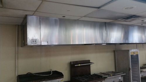 Captive Aire Restaurant Range Exhaust Hood- 14&#039;, Fans,Ansul Extinguishing System