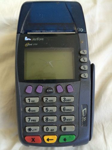 Verifone Omni 3750 Terminal/Printer/PIN Pad/ Card reader