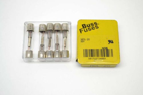 NEW COOPER BUSSMANN MDL-20 BUSS 20A AMP 32V-AC FUSE B401008