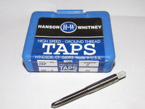 2 new HANSON WHITNEY 1/4-20 NC GH-5 H5 2FL Plug Spiral Point Taps 20206 USA