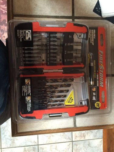 Black &amp; Decker Firestorm Drilling &amp; Screwdriving  Piece SET In  a Steel Case