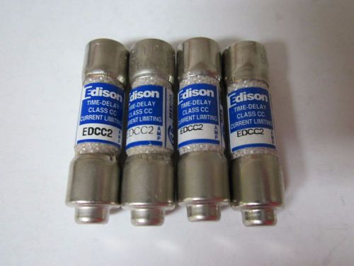 LOT OF 4 EDISON EDCC2 FUSE NEW NO BOX