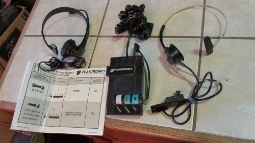 Plantronics M10 Headset + 2 Headgears LOT -  Business &amp; Home Office