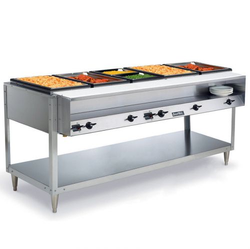 VOLLRATH 38104 4 WELL ELECTRIC HOT FOOD TABLE S/S WITH CUTTING BOARD 2800W