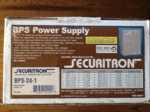 Securitron BPS-24-1 24Volt Power Supply Security System
