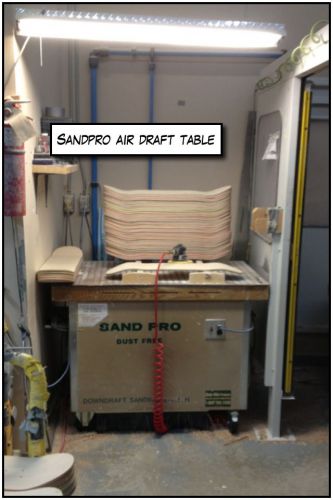 Sand pro m4836 downdraft table great condition 2200 cfm 48&#034; x 36&#034; for sale