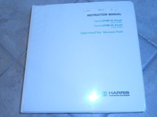 Harris Digital Microwave Radio VersaT1lity Instruction Manual DVM2-45 DVM6-45
