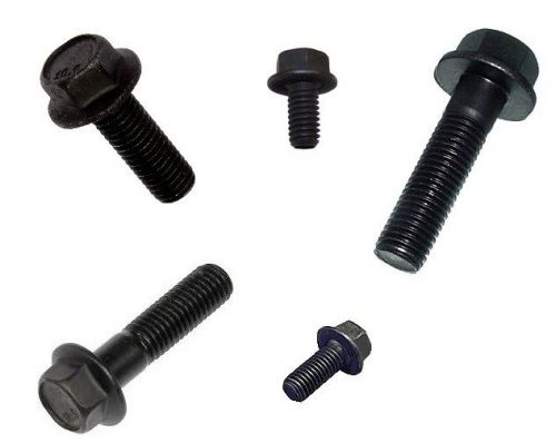 Flanged Cap Screw Bolt, Steel 10.9 Metric, FT, M5 x 0.8 x 10 mm Length, 100 Pc