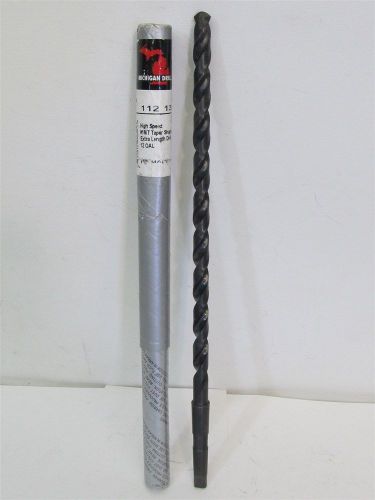 Michigan 112-13/32, 13/32&#034; #1MT, 12&#034; Taper Shank Extra Length Drill Bit