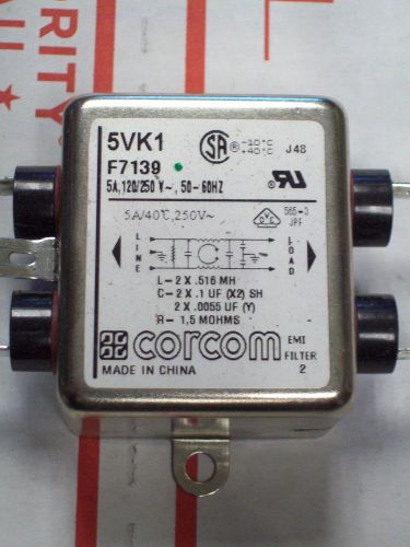 CORCOM EMI FILTER 5VK1 F7139