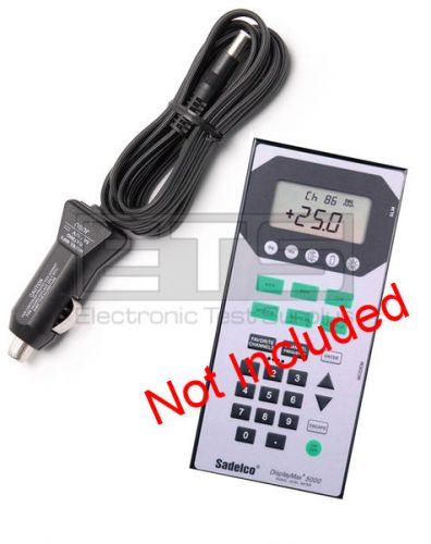 Sadelco DisplayMax Jr. 5000 1000 Signal Level Meter DC 12 Volt Car Charger 6 ft.