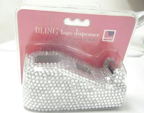 BLING TAPE DISPENSER CLEAR RHINESTONES NEW IN PACKAGE