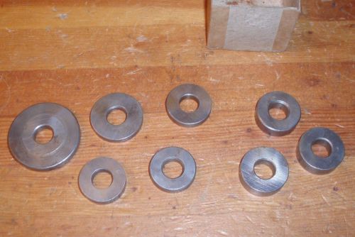 Shaper Collars Set Of 8 Collars 3/8&#034; Thick 1/2&#034; Hole 1 3/16-1 1/2