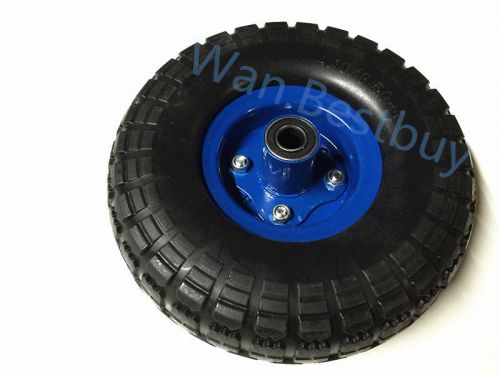 10&#034; hand trolley wheel wheels tyre rim 16mm bore puncture proof no more flat for sale