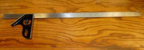 The LS Starrett Co  24&#034; Long Combination Square No.4R GRAD USA Athol Mass