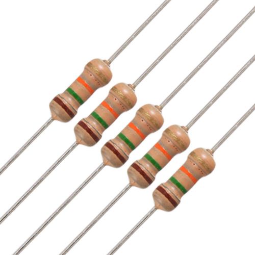 50 x 1/4W 250V 1.5K ohm 1K5 Axial Carbon Film Resistors CT