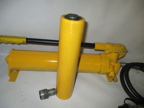 Enerpac 10000psi 10 ton manual hydraulic high pressure hand pump c 158 cylinder for sale