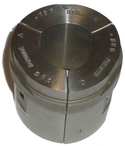 NEW .985&#034; HARDINGE S16 ROUND SMOOTH COLLET PAD SET