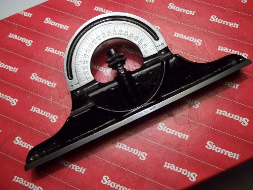 STARRETT PROTRACTOR 490 COMBINATION SQUARE SET HARDENED MACHINIST TOOLS C490-12