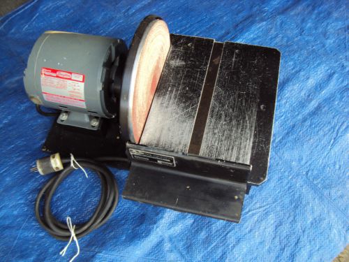 PERMA-EDGE-EQUIPMENT 10&#034; DISC SANDER model P21105 w/DAYTON MOTOR