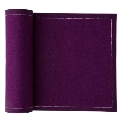 MYdrap SA11/802-2 Cotton Cocktail Napkin, 4.3&#034; Length x 4.3&#034; Width, Aubergine