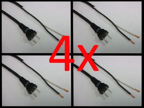 4x POWER TOOL REPLACEMENT CORD 16/2 AWG 9&#039; Foot long Nema 1-15p Polarized to ROJ