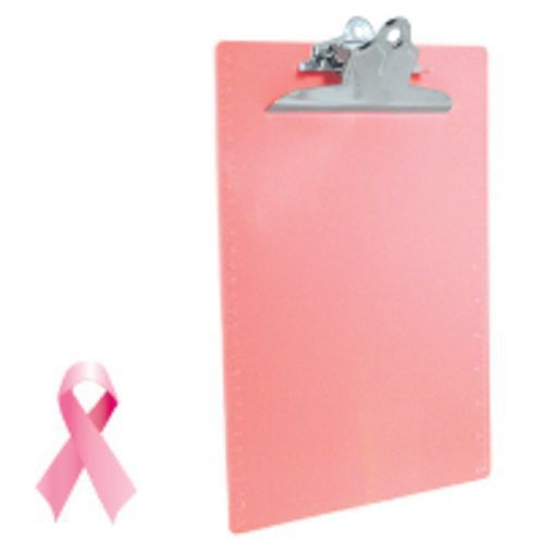 Saunders 21800 Pink Recycled Plastic SlimMate Clipboard Letter/A4 Size