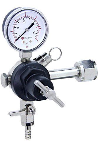 NEW Kegco KC YH-761 Commercial Grade Single Gauge Beer Regulator, Chrome