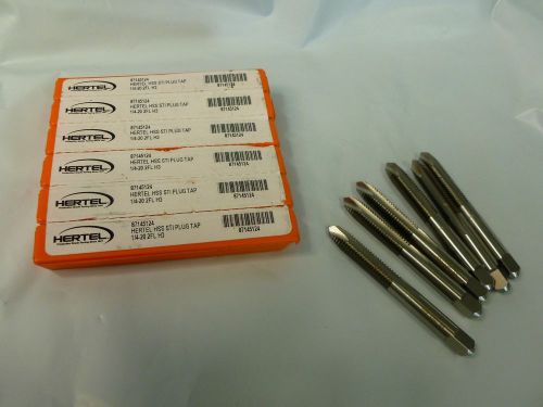 Lot of 6 hertel - spiral point sti taps thread size 1/4-20 for sale