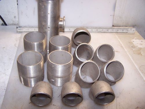 (13) LOT OF 13 NEW FLOWLINE 1-1/2&#034; 2&#034; 45DEG ELBOW STAINLESS ADAPTER SANITARY TEE