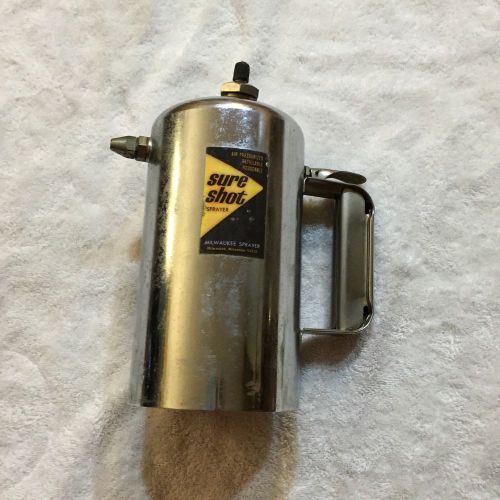 Vintage Silver Sure Shot Milwaukee Sprayer