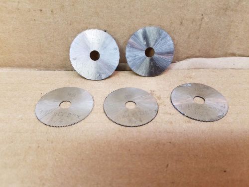 Lot of 5 Poland HS 1 1/4 x 0.025 x 1/4 Slitting Slotting Saw