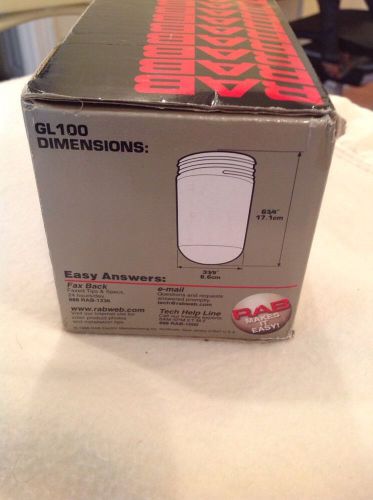 RAB Lighting GL100 100 Series Vaporproof Threaded Glass Globe, 150W Power,