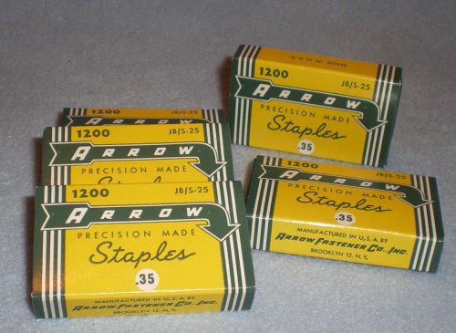 6000 ARROW S-25 Staples for M-25 DC-25 A-44 Stapler 5 Boxes of 1200