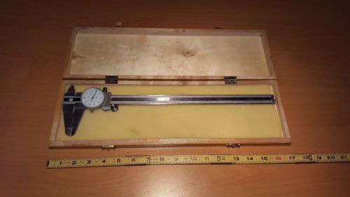 MACHINIST&#039;S IMPORT 0-12&#034; DIAL CALIPER STAINLESS HARDENED