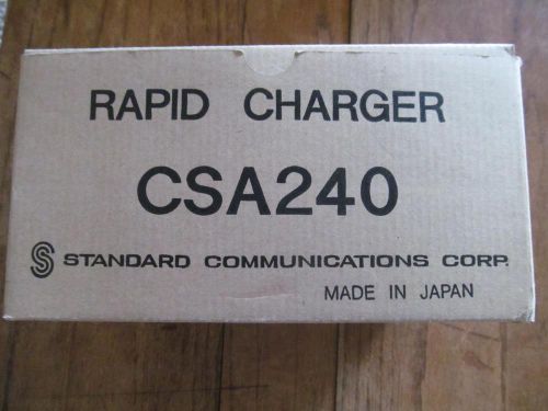 VERTEX STANDARD COMMUNICATIONS RADIO RAPID CHARGER CSA-240 STATION DOCK NEW