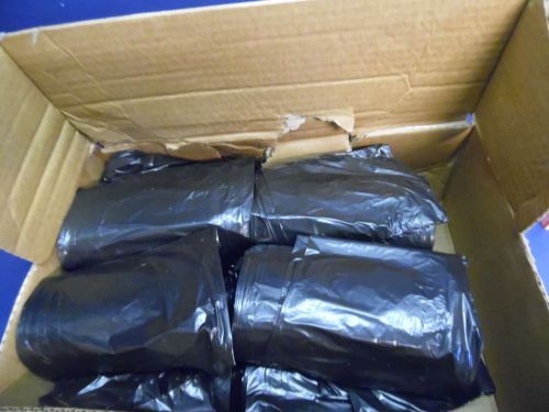 500 Trash Can Liners Black 24&#034;x32&#034; 16 Gallon .70 Mil Pitt Plastics 24x32