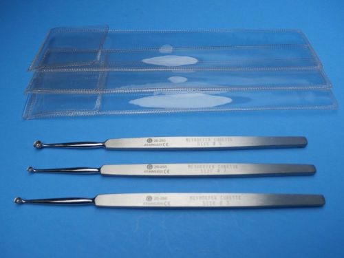 Meyhoefer Chalazion Ear Curette #2+3+4,Surgical,ENT,Instruments.Ref#20-255,60,65