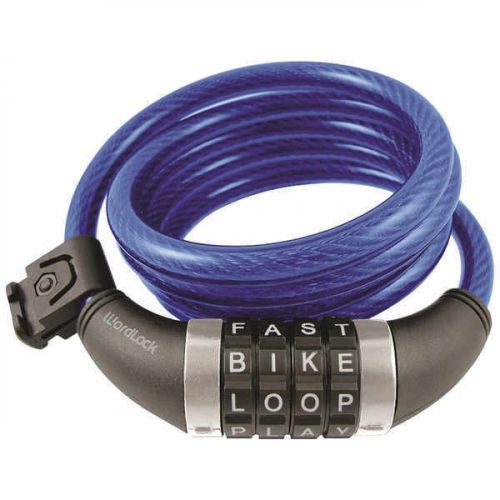 Wordlock CL-409-BL Combination Resettable Cable Lock - Blue